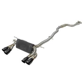 aFe MACH Force-Xp 2-1/2" Stainless Steel Downpipe-Back Exhaust w/ Black Tips