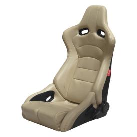 Cipher Auto CPA2002 Viper Series All Beige PU Leather with Carbon Fiber PU Racing Seats