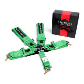 Cipher Auto Green 5 Point Quick Release Racing Harness