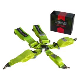 Cipher Auto Neon Yellow 5-Point CamLock Racing Harness
