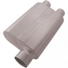 Flowmaster 40 Delta Flow Muffler - 3.00 Offset In / 2.50 Dual Out - Aggressive Sound