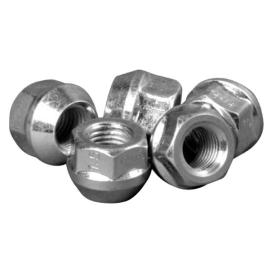 H&R Rounded D26 Silver 19mm Lug Nut - Each