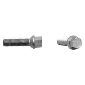 H&R Mercedes Ball 43mm Thread Length Silver Wheel Lug Bolt - Each