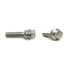 H&R Porsche 51mm Thread Length Silver Wheel Lug Bolt - Each