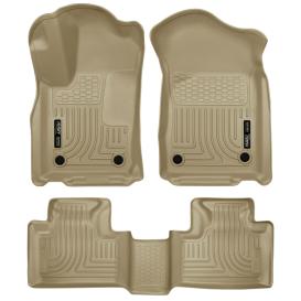 Husky Liners WeatherBeater 1st & 2nd Row Tan Floor Liners