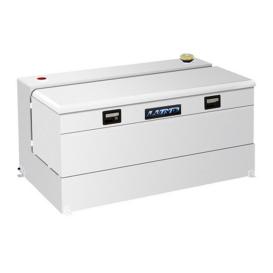 Lund 80 Gallon Combo L-Shaped Tool Box & Liquid Tank - White