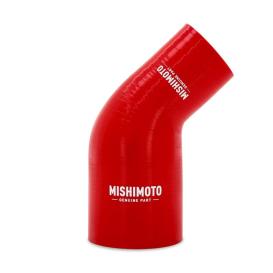 Mishimoto Red 45-Degree Silicone Transition Coupler, 1.75" To 2.50"