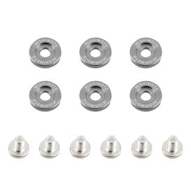 Mishimoto GunMetal M6 X 1.0 Fender Washer And Bolt Kit, 16.7mm OD, 6 Pcs