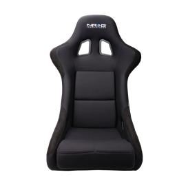 NRG Innovations Medium FRP Bucket Racing Seat in Black Fabric with Suede Lining