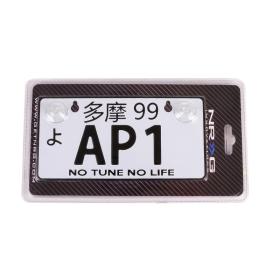 NRG Innovations JDM Style Mini License Plate with AP-1 Logo
