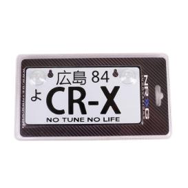 NRG Innovations JDM Style Mini License Plate with CR-X Logo