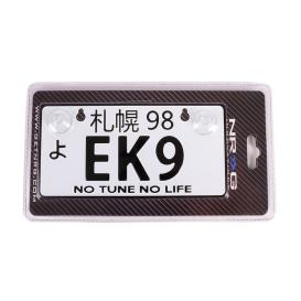 NRG Innovations JDM Style Mini License Plate with EK9 Logo