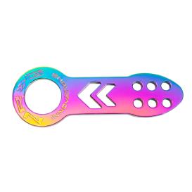 NRG Innovations Arrow Style Anodized Neo Chrome Front Tow Hook