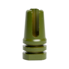 Recon Olive Drab/Army Green Aluminum AR-15 3-Pronged Rifle Barrel Antenna Tip Flash Hider