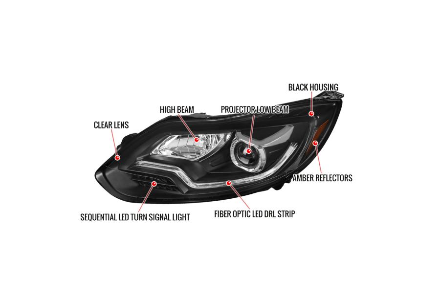 2012-2014 Ford Focus Spec-D Tuning Driver and Passenger Side