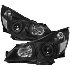 Spec-D Tuning Driver and Passenger Side Projector Headlights (Black Housing, Clear Lens)
