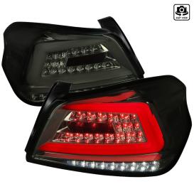 Spec-D Tuning Smoke Sequential LED Tail Lights With White Light Bar