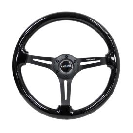 NRG Innovations 3-Spoke Classic Wood Grain Steering Wheel