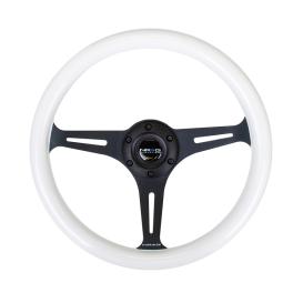 NRG Innovations Glow-In-Dark Classic Wood Grain Steering Wheel