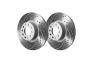 SP Performance Double Drilled and Slotted Front Brake Rotors - SP Performance S52-2324-BP